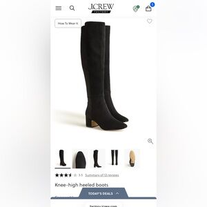 Jcrew knee high boots size 8 1/2